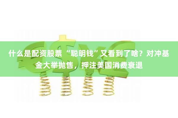 什么是配资股票 “聪明钱”又看到了啥？对冲基金大举抛售，押注美国消费衰退