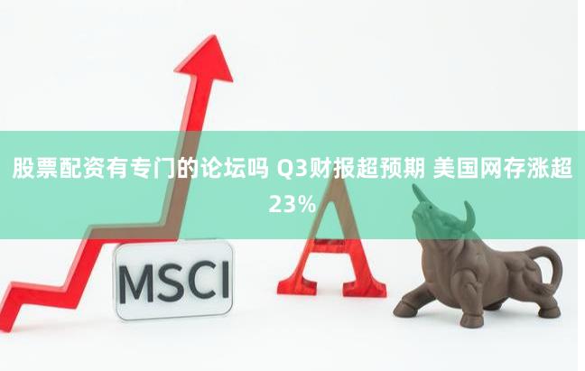 股票配资有专门的论坛吗 Q3财报超预期 美国网存涨超23%